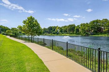 Lakeside walking path